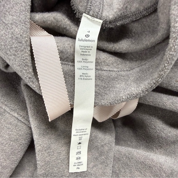 Lululemon Go Forward Pullover Heathered Pink Bliss Grey Size 4 - Picture 9 of 9